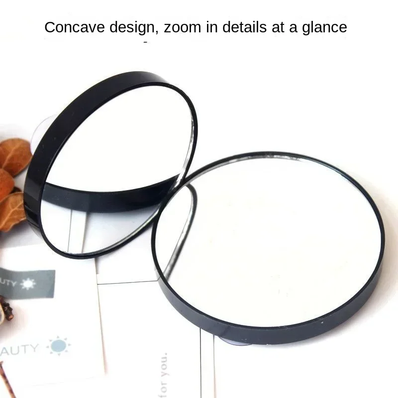 30x Times Magnifying Makeup Mirror Bathroom Suction Cup Black Beauty Mirror Shaving Cleaning Blackheads Round Small makeup mirror magnifying mirror