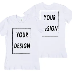 Personalized Team T - shirt with Custom Front & Back Design - Premium Quality - XXL (Branco)