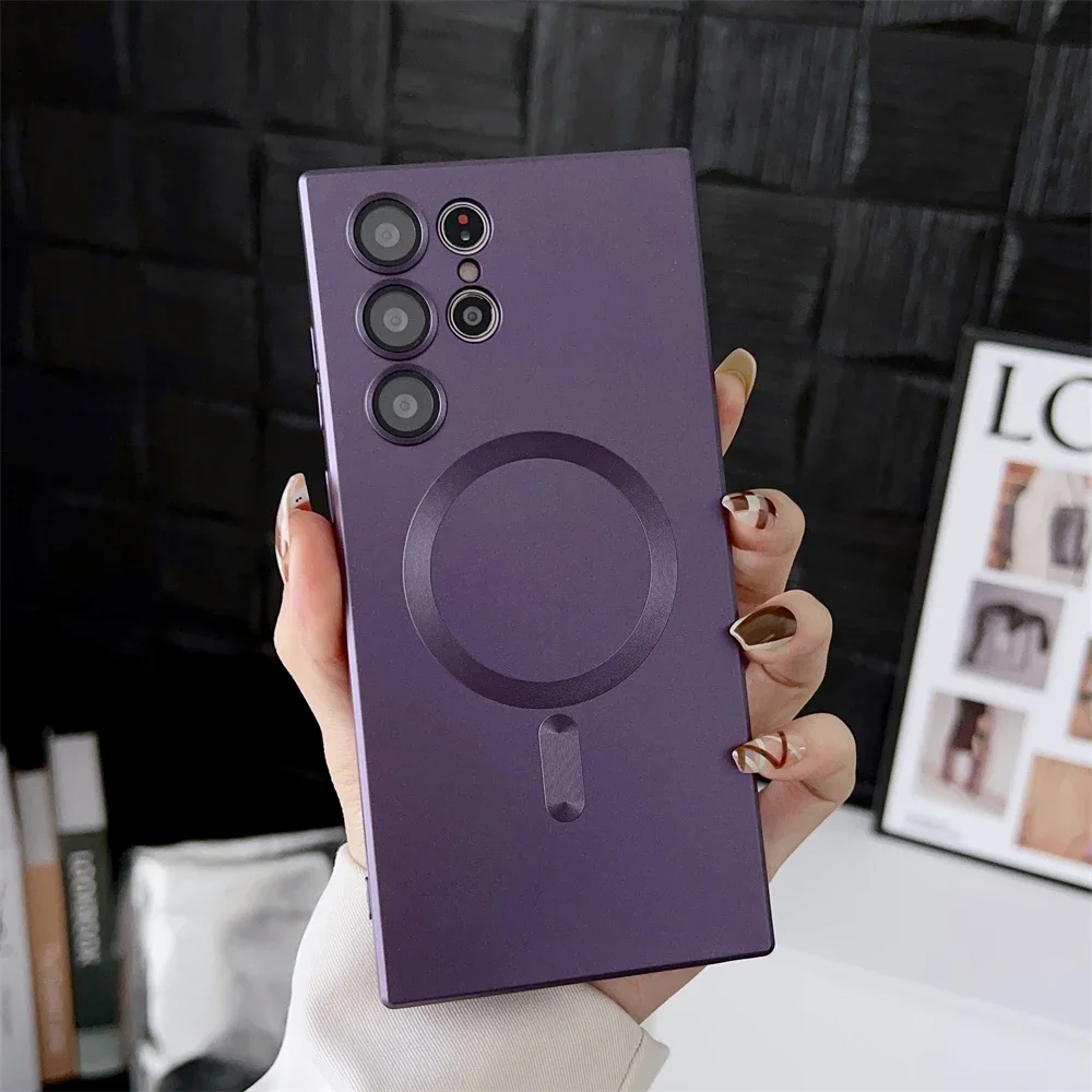Magnetic Wireless Charging TPU Soft Back Cover