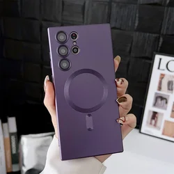 Magnetic Wireless Charging TPU Soft Back Cover for GalaxyNote10Plus (PURPLE)