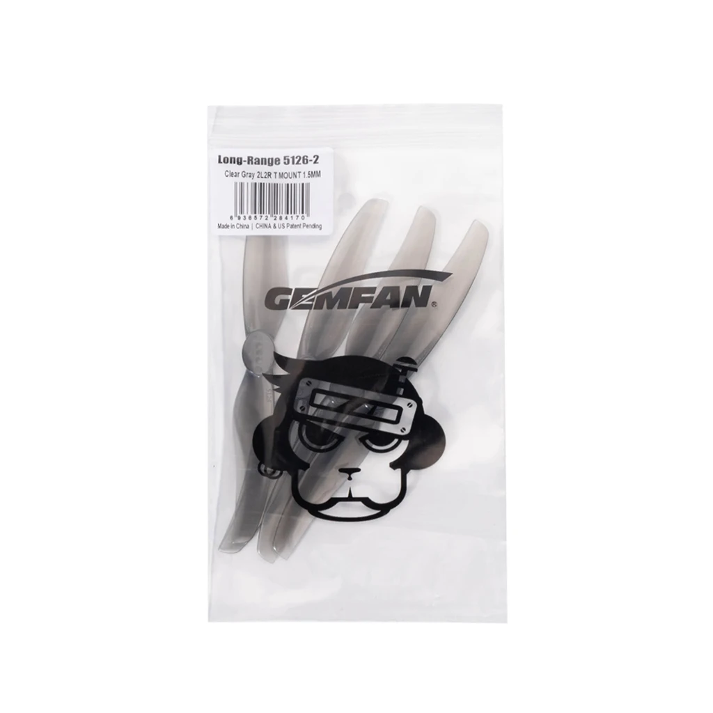 Gemfan 5126-2 Hélices 5 pouces CW CCW 2 paires pour FPV Drone Course