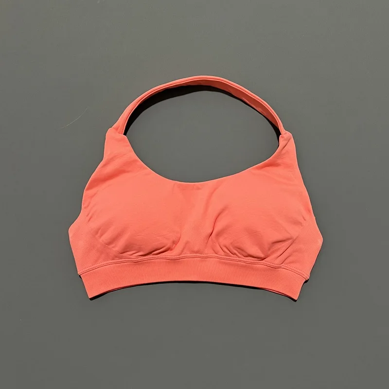 HISTELLO Sport-BH für Damen, nahtlos, Yoga-Unterwäsche, Neckholder-Riemen, offenes Rückendesign, Gym-Top, Workout, Fitness, Lauf-BH – Detail 15