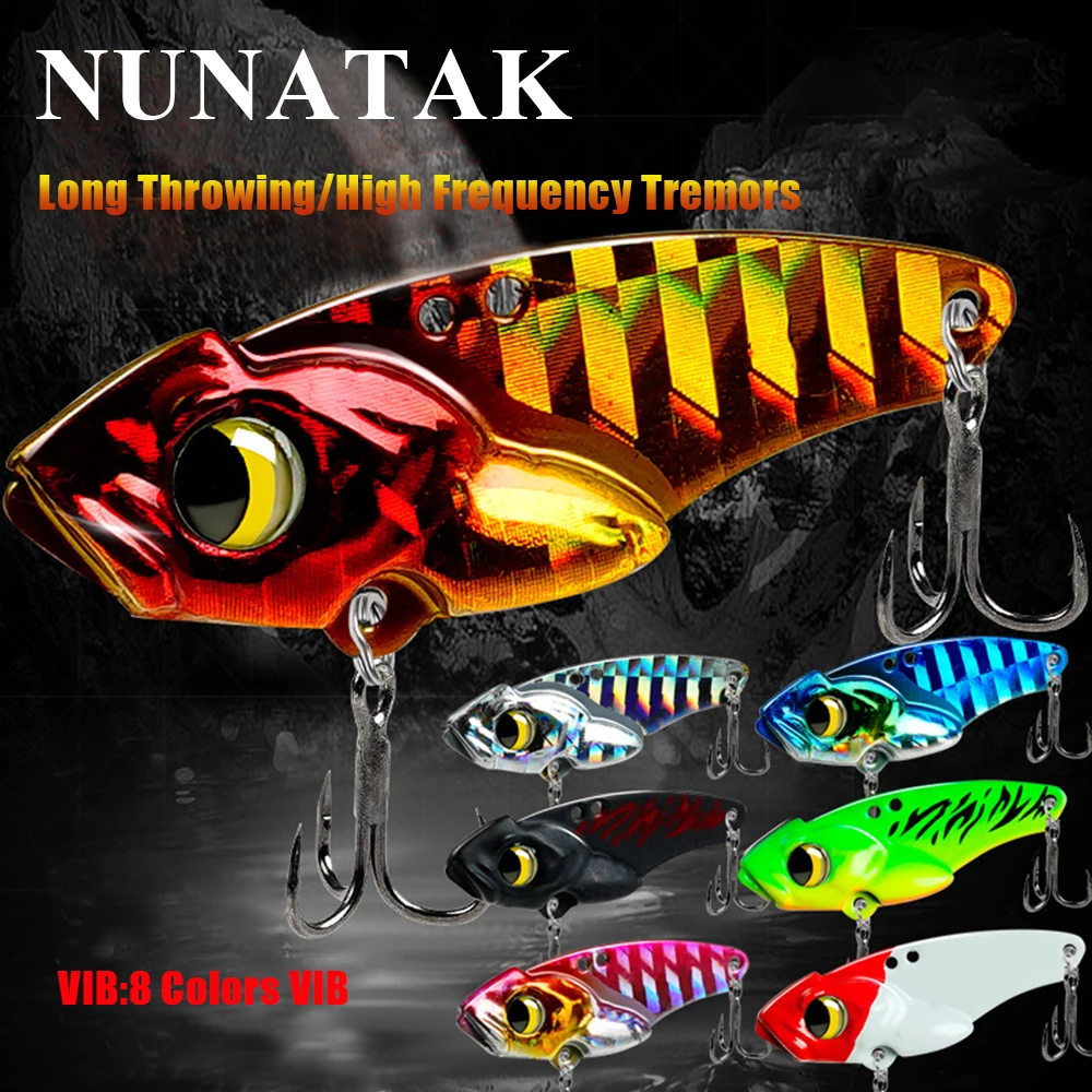 

2024 NUNATAK HOT VIB Lure Metal Jigging Lure 5g/7g/10g/15g 8 Colors Hard Fishing Bait Sinking Bait Sea Bass Lures Fishing Tackle