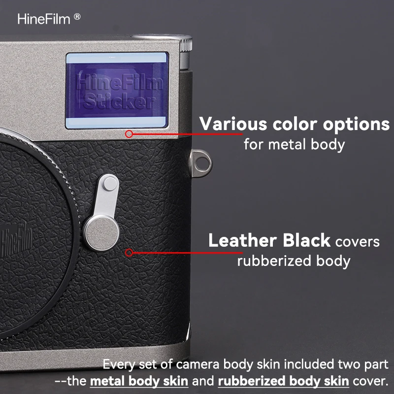 Hinefilm M10 M10P 카메라 스티커 데칼 스킨 (라이카 M 10 / M10P 카메라용) 프리미엄 랩 보호 필름