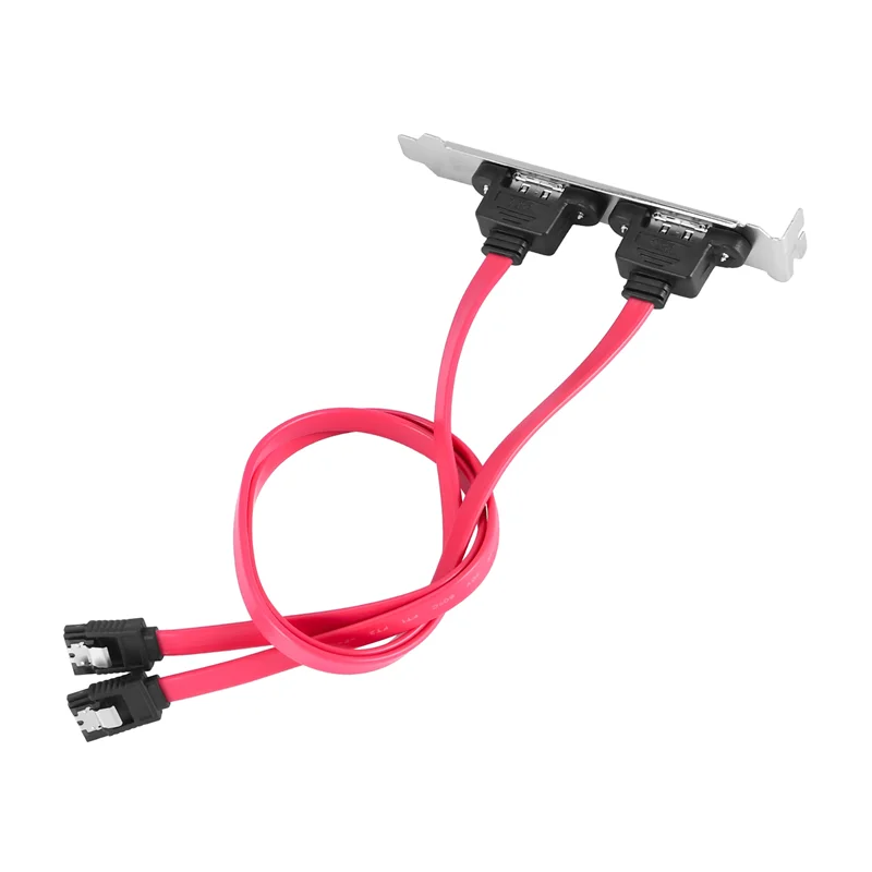 

Dual Port SATA Serial ATA Cable to ESATA Bracket Adapter Cable