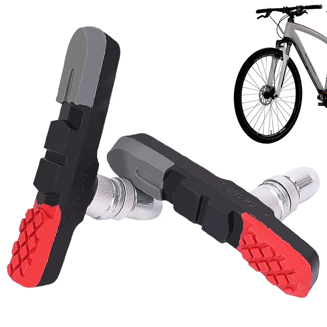 Gummi Bike Bremsbeläge Mountain Road Fahrrad V Brems Brechen Pads  73mm/3,14-zoll Radfahren Mit Entwässerung muster Design - AliExpress