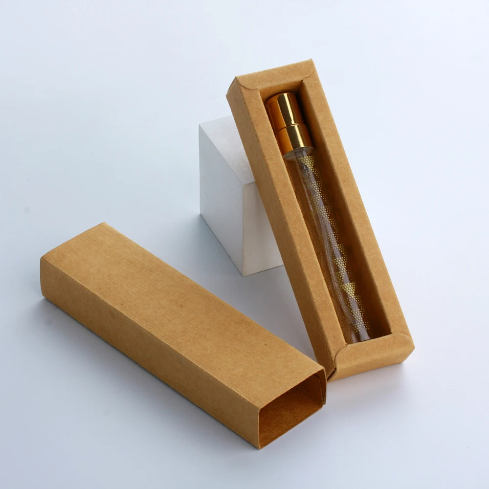 30/50 stücke 10ml Parfüm flasche mit Verpackungs kasten Sprüh flasche leere Kosmetik flasche Probe Reagenzglas dünnes Glas – Detail 8