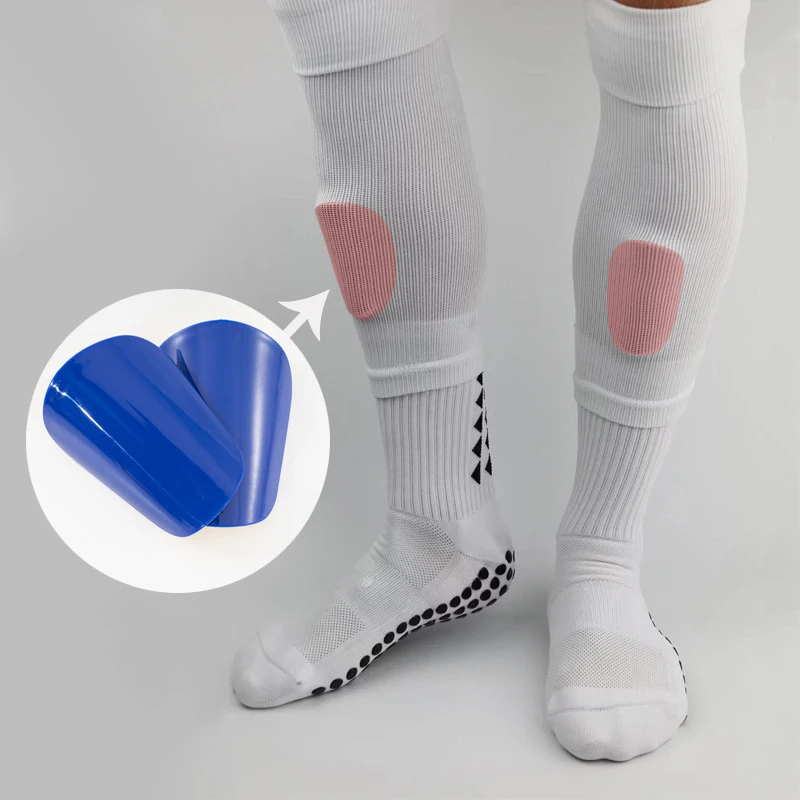 1 Pair Football Shin Pad Wear-resistant Shock Absorbing Leg Protector Lightweight Portable Soccer Training Board