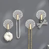 8 PCS Acrylic Transparent Hook Strong Adhesive Kitchen Living Room Bathroom Wall Multifunctional Towe Key Clothes Hats Storage 3