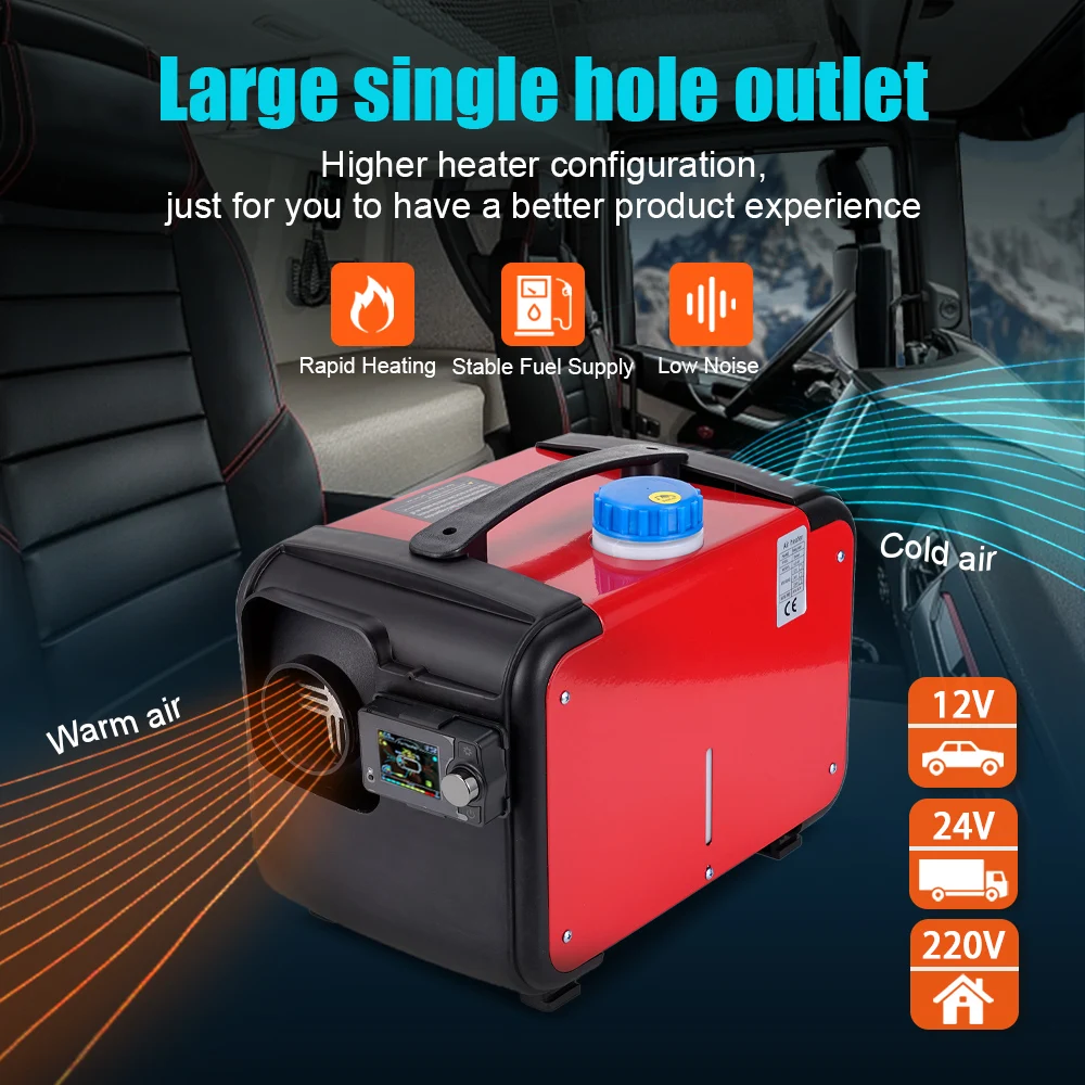 Portable Bluetooth Diesel Heater for Trucks, RVs & Indoor Use | 8KW Power | Multi-Voltage