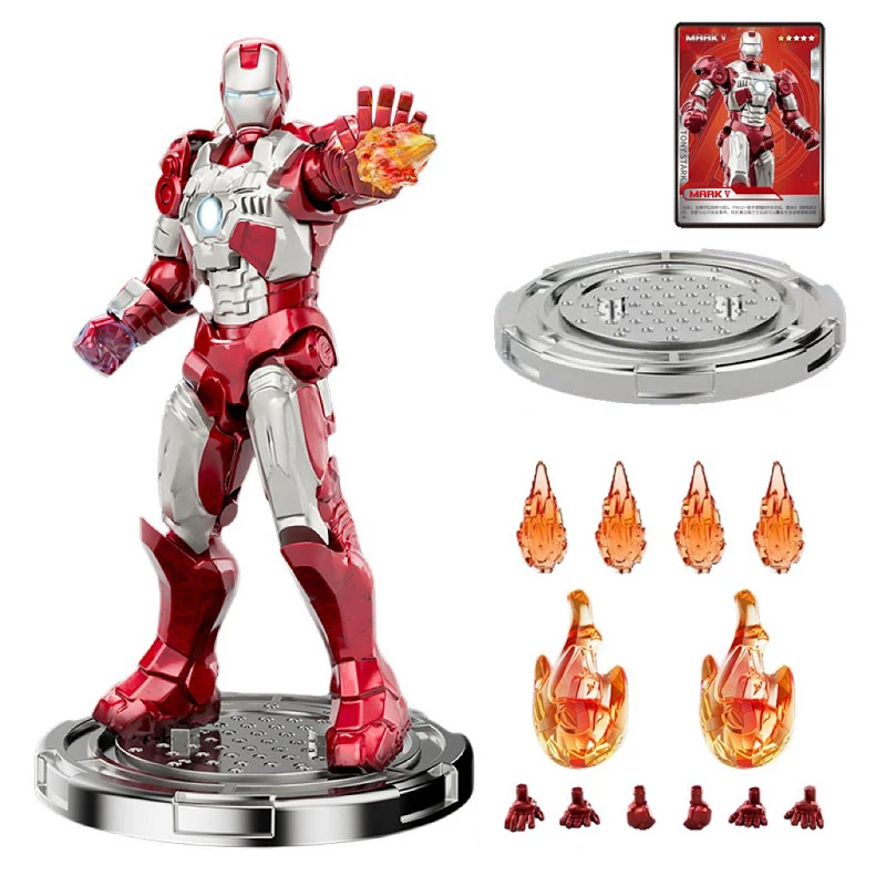 Genuine Marvel Toys Iron Man MK123467Handmade Assemblable Decoration Super Hero Joints Movable Action Figure Model Children Gift - Bilde 6