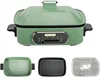 3-in-1 Electric Hot Pot, Multi-use Shabu Shabu Pot with Grill Pan & Steamer, UL Listed, Non-stick Ceramic Oil Coating, 4.5L 1