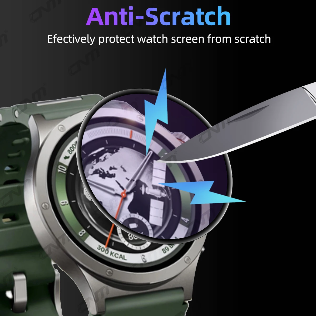 Ultra-HD Full Coverage 3D Screen Protector for Smartwatch - Anti-Scratch Protective Film
