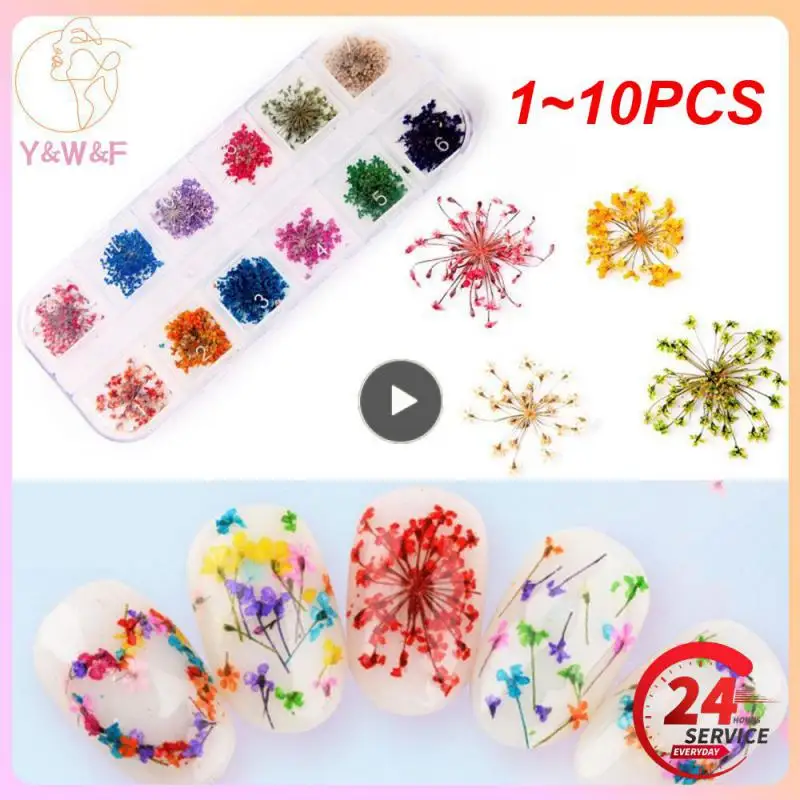 1-10 шт., декоративные цветы для ногтей