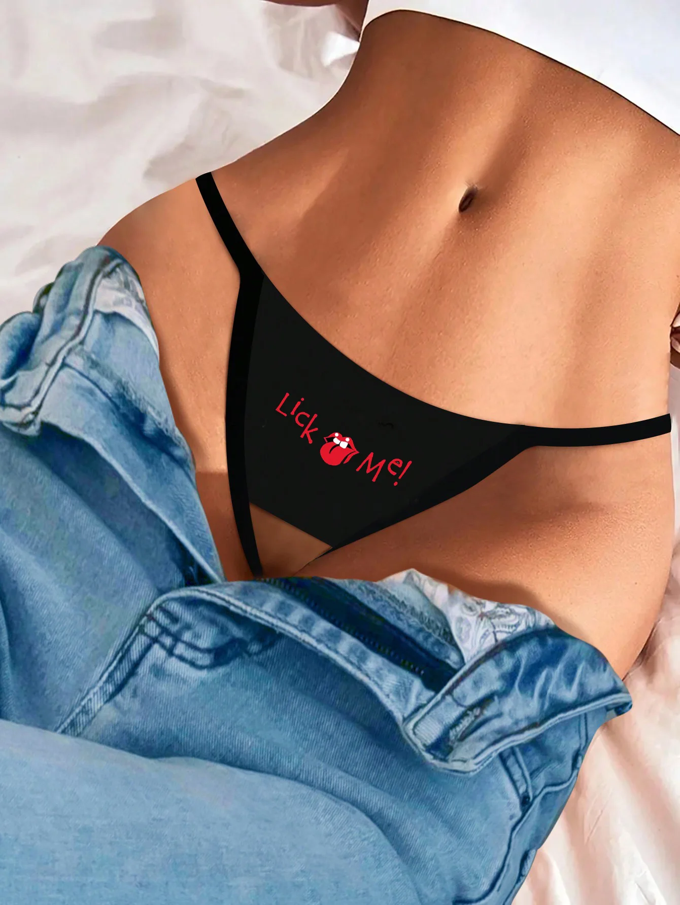 Sexy Open Crotch Thongs with Lick Me Prints G-String Seamless Erotic Letter Underwears for Women Panties Varsbaby seamless panties,female underwear,women panties,womens underwear