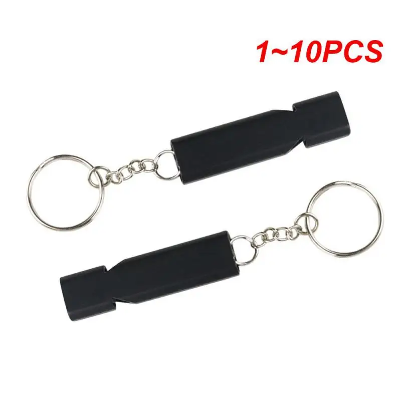 

1~10PCS Aluminum Alloy Double-barreled Whistle High Decibel Outdoor Emergency Distress Whistle SOS Signal Whistle For Hiking