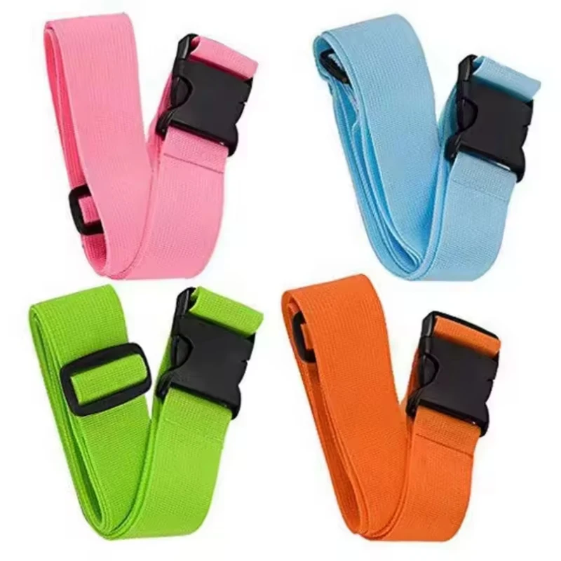 Set di 4 cinghie per bagagli, cinghie per fissare i bagagli, cinghie per valigie, utilizzate per sigillare e identificare comodamente le borse da viaggio, accessori da viaggio - immagine 6