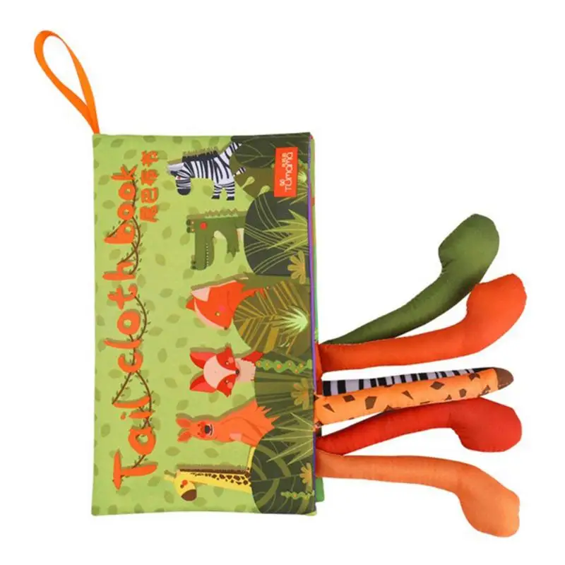 

Kids Books Baby Early Learning Tearing Tail Cloth Book Parent-Child Interactive Educationall Puzzle Cloth Book Toy
