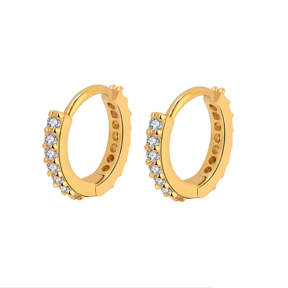 Set 4 Paia Orecchini A Cerchio Huggie – Geometrici, Oro/Argento, Ipoallergenici, Minimal