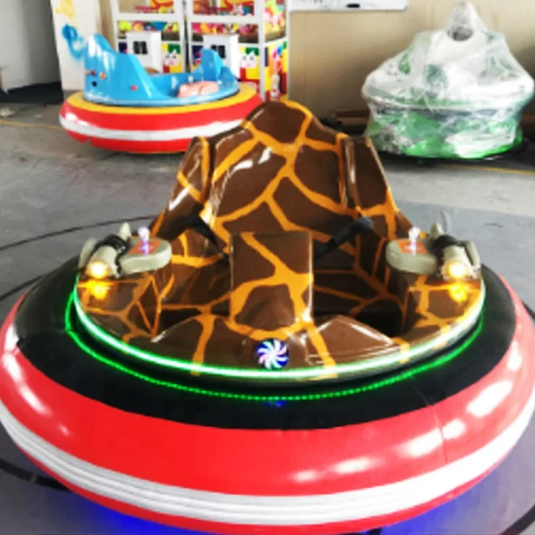Fairground Spinning Car Street Legal Electric Bumper Car Laser Music Colorful Inflatable Bumper for Sale