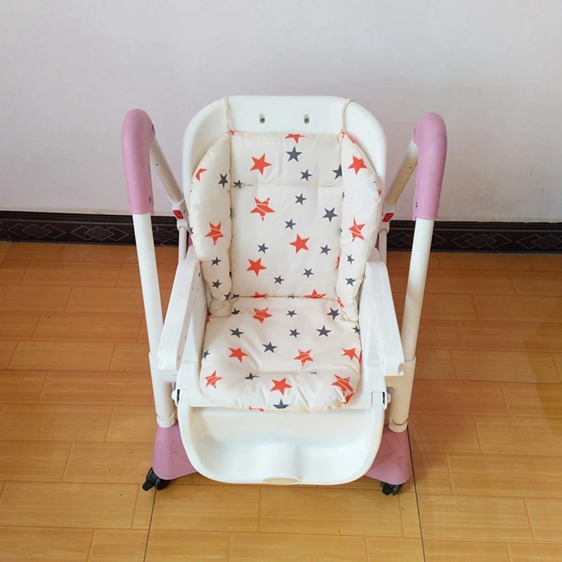 Baby High Chair Accessories Baby Stroller Seat Pad Universal Baby Stroller High Chair Seat Cushion Liner Mat Cotton Soft Feeding Chair Pad Cover