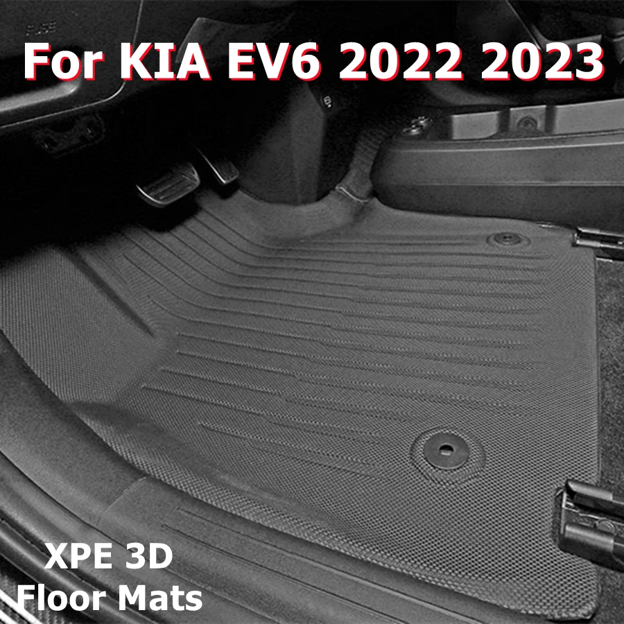 3D XPE Floor Mats Custom for KIA EV6 2022 2023 Waterproof Car Liners
