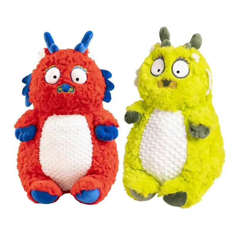 

Dragon Plush Toy Ragon Plush Toys 2024 New Cartoon Soft Stuffed Anime Animal Dinosaur Doll New Years Decor for kids festivals