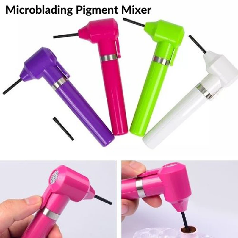 Electric Tattoo Ink Mixer Blender with 5Pcs Pigment Ink Sticks Eyebrow