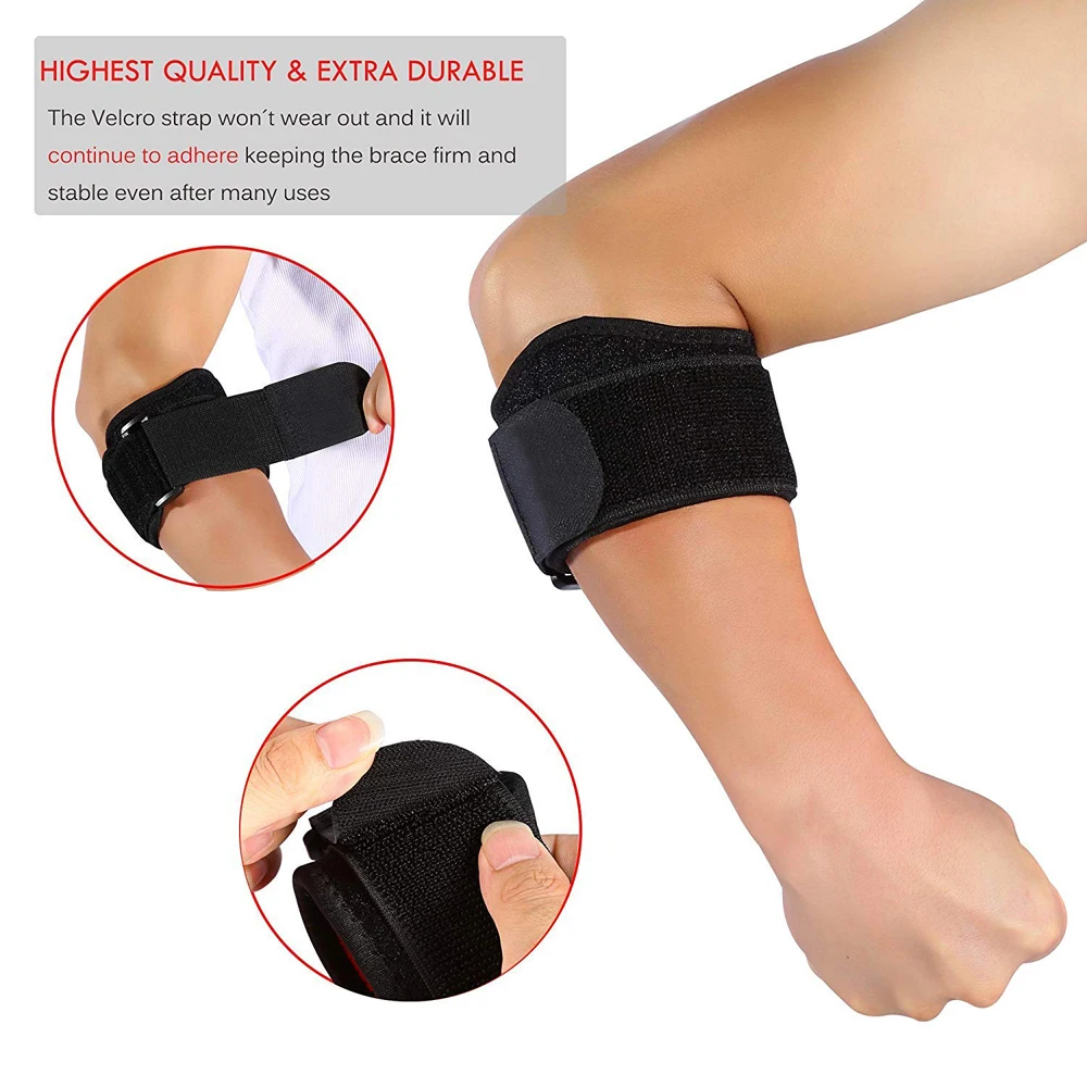 1Pcs Tennis Elbow Brace for Men and Women, Adjustable Tennis Elbow Strap, Brace for Tendonitis and