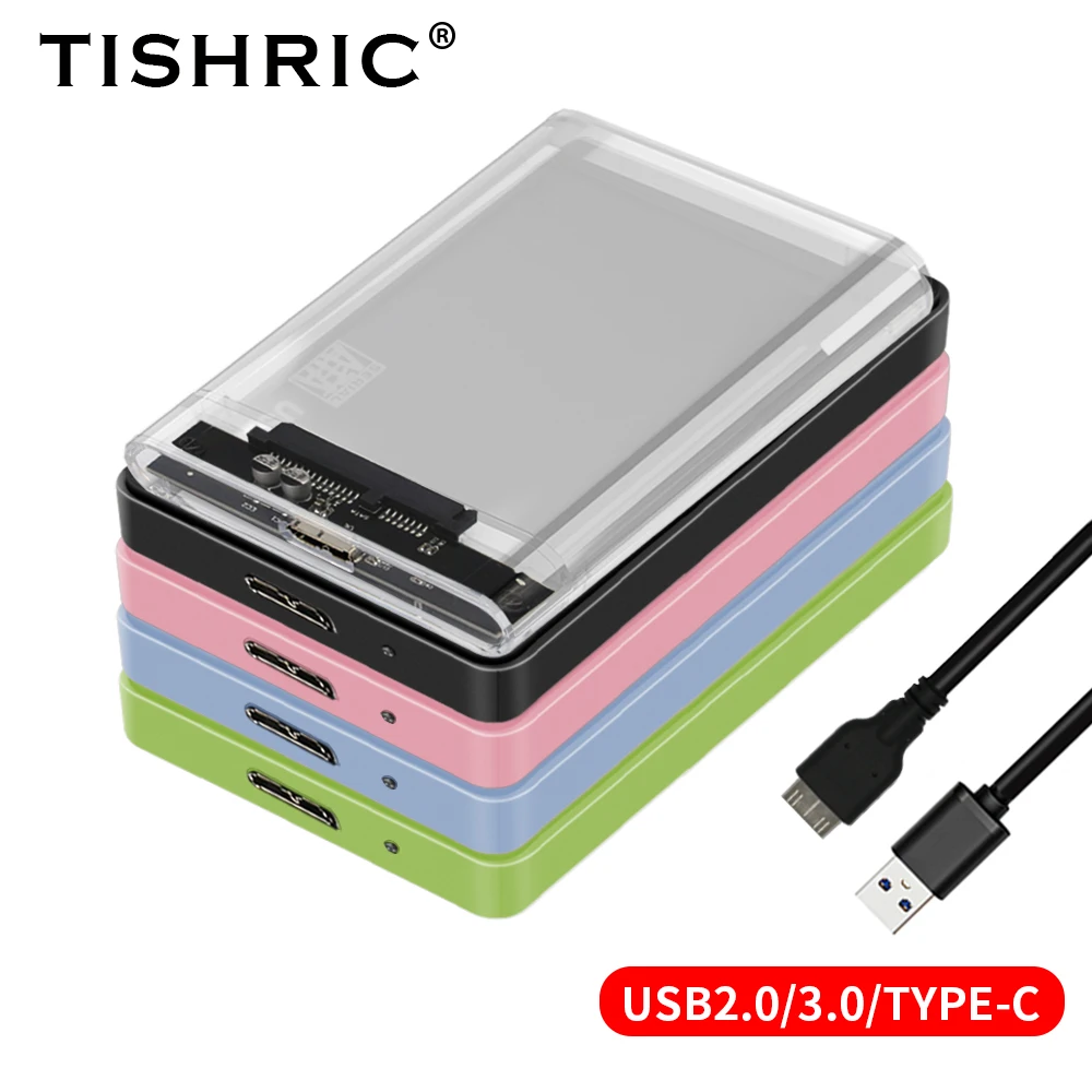 Tanio TISHRIC zewnętrzny HD przypadku 2.5 obudowa HDD