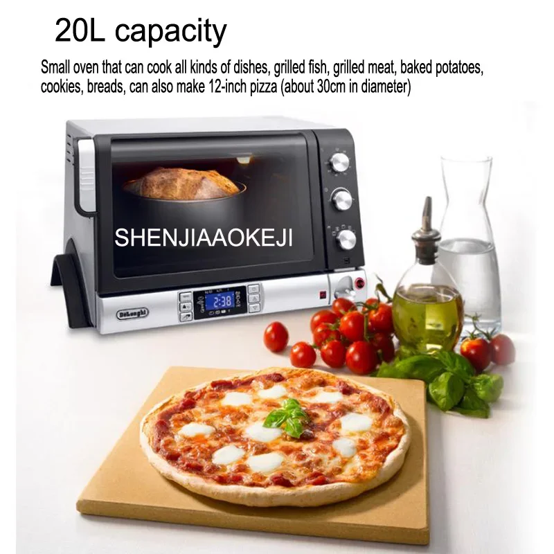 Forno Elettrico 20L Spiedini Da Forno A Tempo Domestico Eob20712 Macchina Per Fare Il Pane Automatica Multifunzione Per Pane 220V 1400W