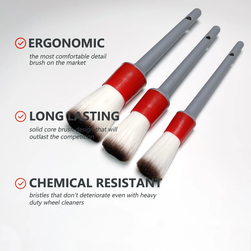  Dual Purpose Toothbrush Style Detail Brush - Detail Brush -  Optimized for Cleaning & Detailing The Smallest Areas : Automotive