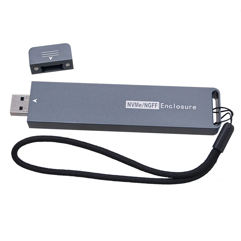 Dual protocol m 2 sata nvme usb adapter case ssd m2 ngff enclosure nvme