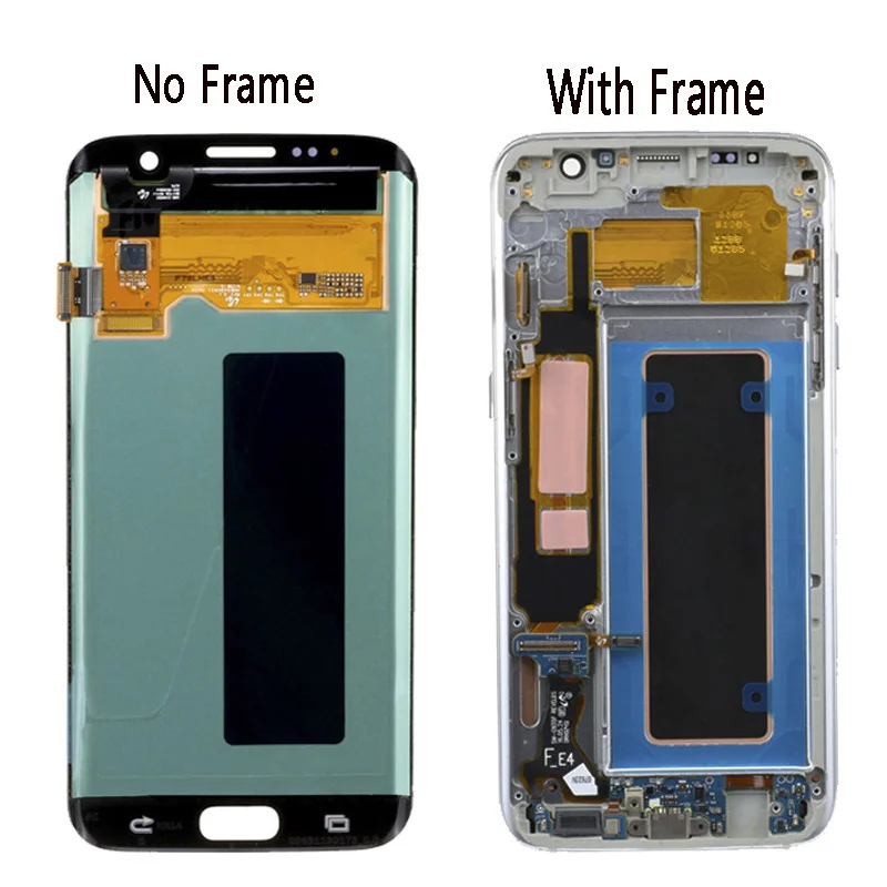 Pantalla LCD Super AMOLED para Samsung Galaxy S7 Edge, G935, G935F, SM-G935FD, pantalla táctil con sombra quemada