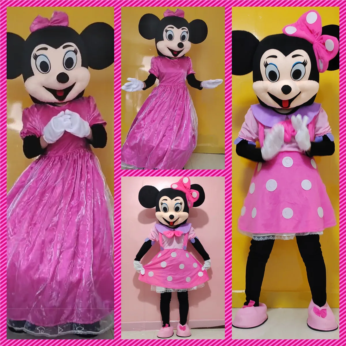 Disney Large Mickey Mouse Costume Adult EVA Head Short Plush Mascot Set Animal Character Doll Costume Event Party Cosplay Costum