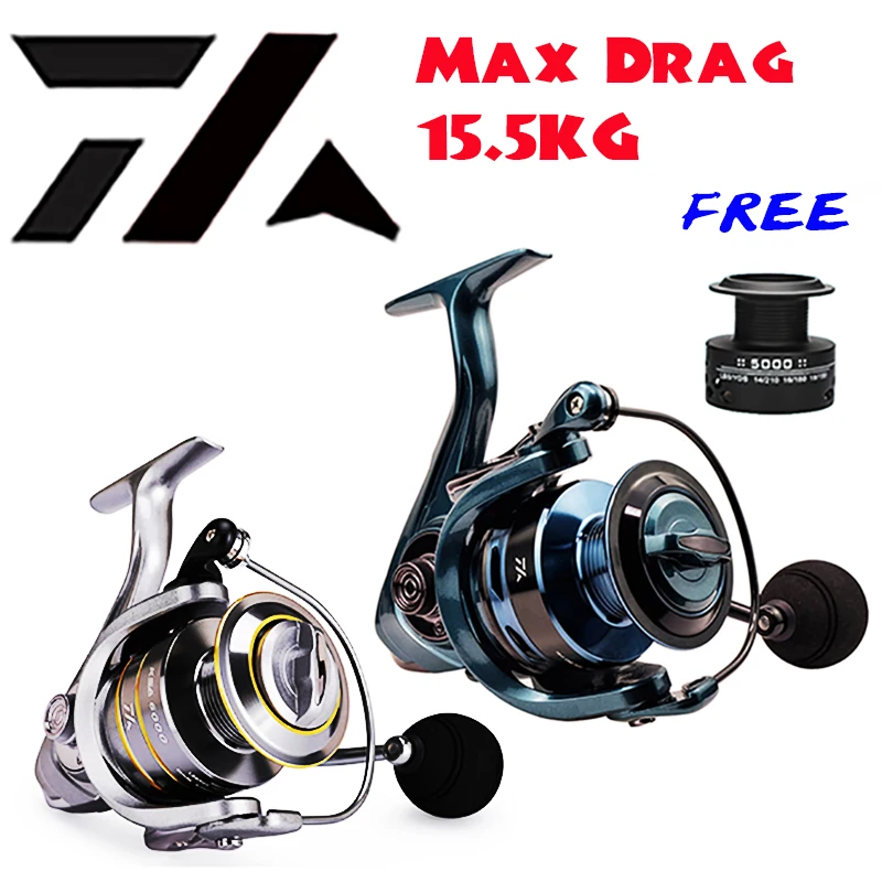 Max Drag 21KG Spool Fishing Reel Gear 5.2:1 Ratio High Speed Spinning Reel