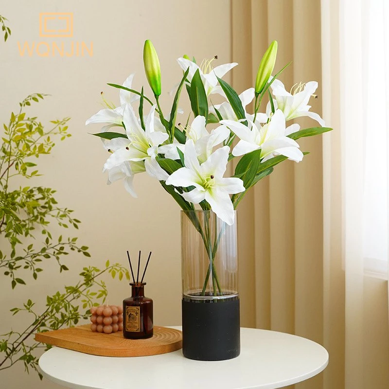 Artificial Flower Decoration Living Room Artificial Lily Flowers Home