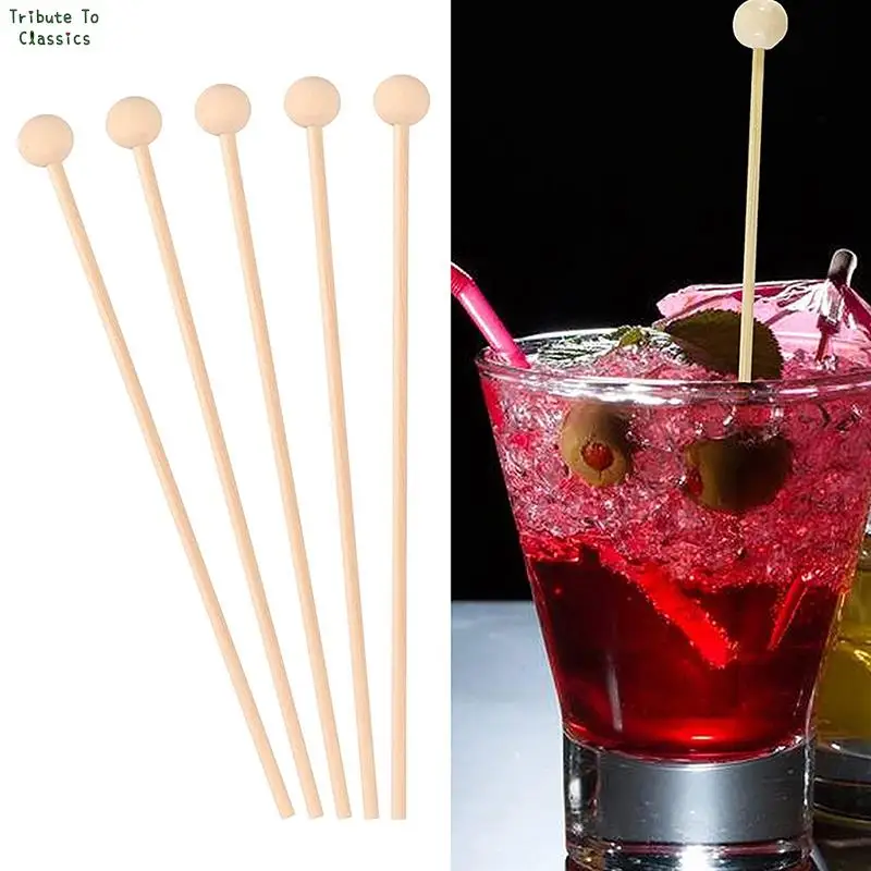 100pcs Candy Sticks with Ball Wooden Lollipops Sucker Cake Ball Sticks Decoration Wooden Cupcake Cake Toppers