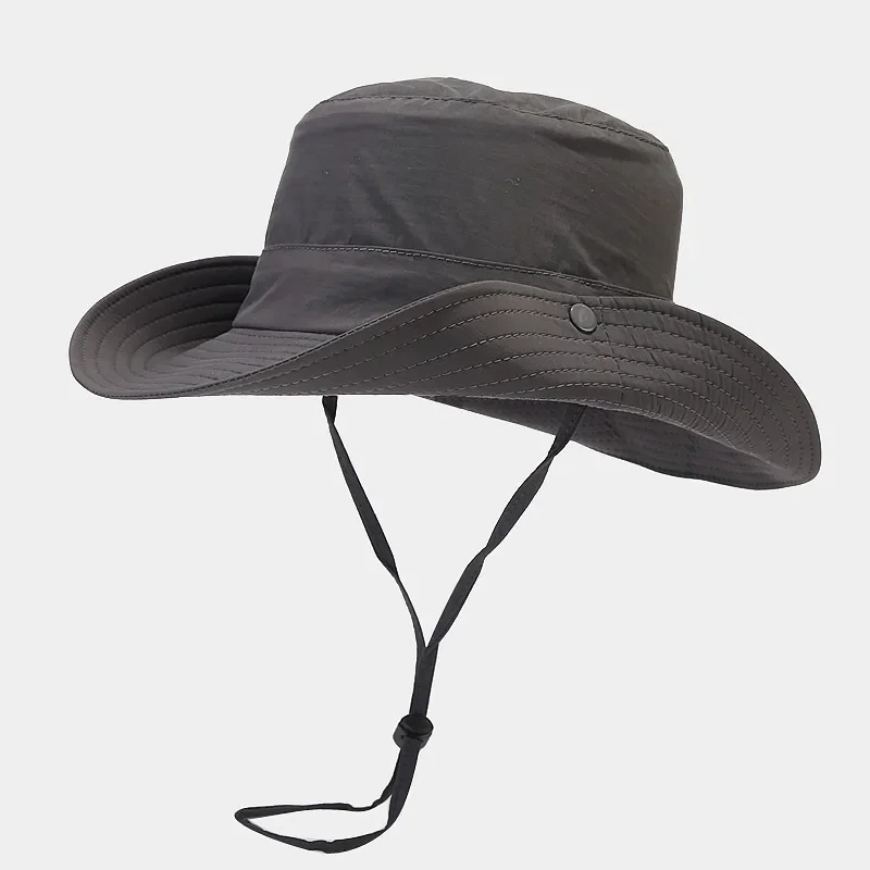 

Fishing Drying Hiking Hat Outdoor Fisherman Protection Solid Bucket Cap Cap Quick Unisex Panama Hat Mountain-climbing