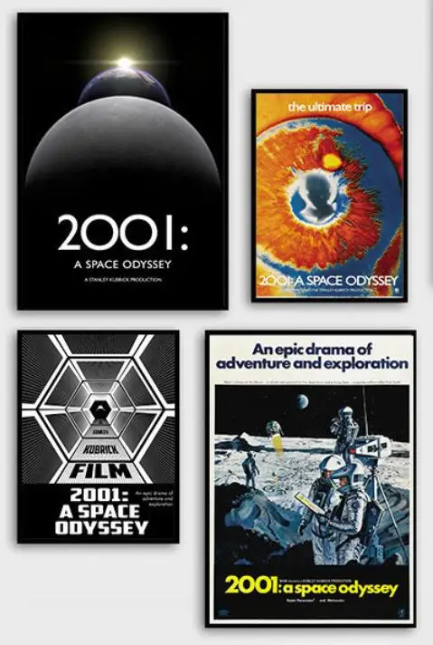 

2001 A Space Odyssey Classic Sci-fi Movie Print Art Canvas Poster For Living Room Decor Home Wall Picture