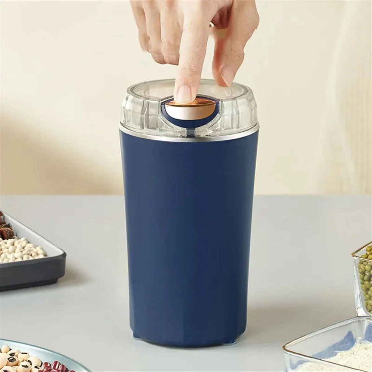 Electric Grinding Machine Grain Grinder Small Coffee Grinder Stainless Steel Nuts Beans Mill Herbs for Kitchen EU Plug HOT