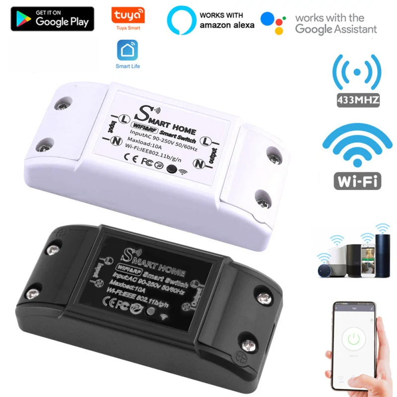 

Смарт-переключатель CoRui Tuya, Wi-Fi, RF, 433 МГц