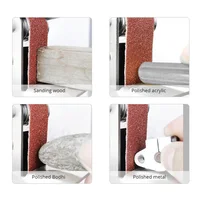 Mini Electric Sander Belt Grinder Multifunctional DIY Knife Sharpener, 775 110-240v 4-axis Variable Speed Handheld Power Tools 2