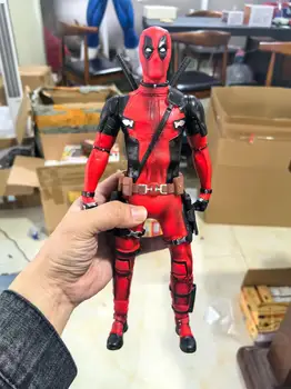 High Quality X-men Deadpool 30cm Hand Moveable PVC Figure Collectible Model Toy