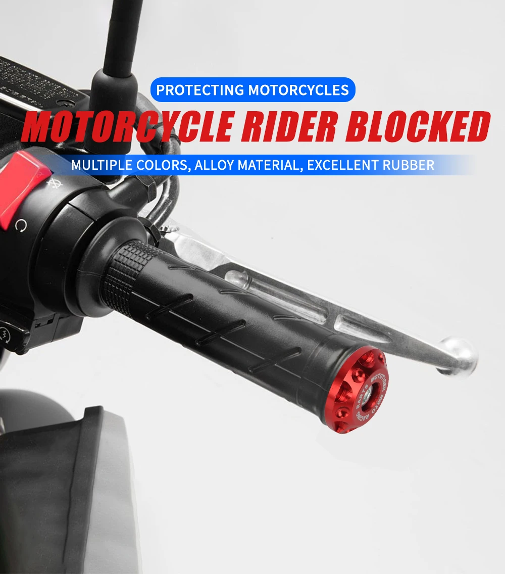 2 stücke Motorrad Griff Bar Ends Stecker Griffe Lenker Stecker Kappen Slider Motor Bike für Honda Yamaha KTM Dirt Bike zubehör – Detail 1