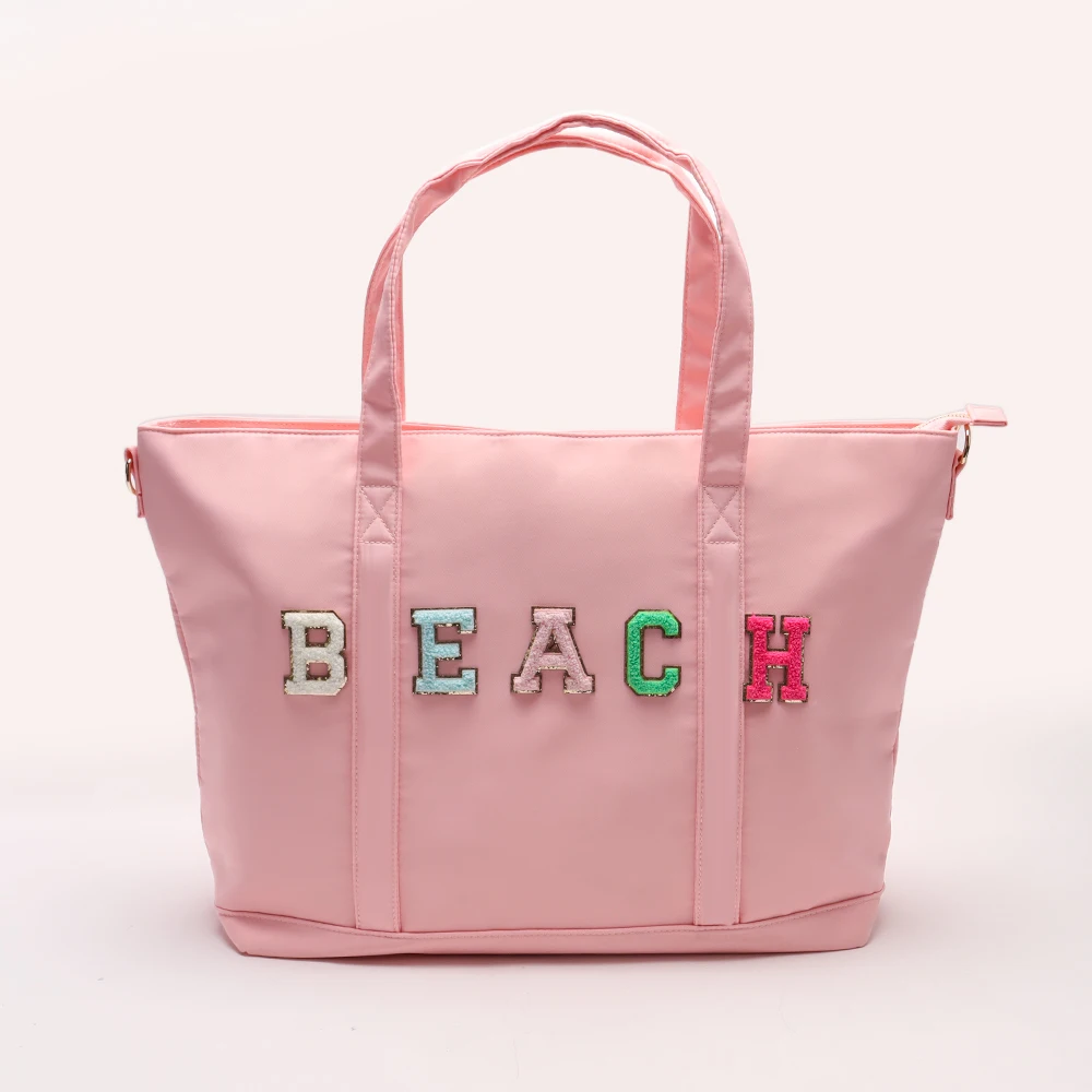 

Keymay Stock Custom Logo Nylon Diaper Bags Large Capacity Handbags with a Strap Laptop bag Travel Men and Women's Tote bags