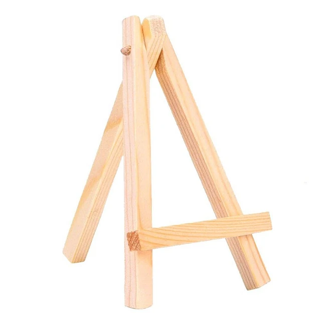 5 Easel Plate Holder, Wooden Folding Display Stand for Picture