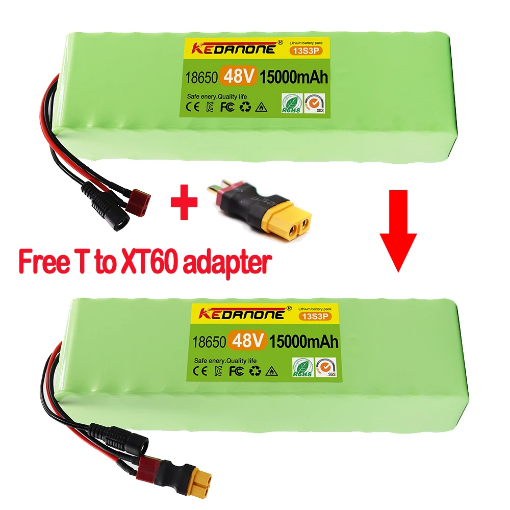 

Special offer 48V 15000mAh 28000mAh 1000w 13S3P XT60 For 54.6v E-bike Electric bicycle Scooter