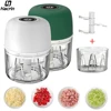 Electric Garlic Chopper Mini Portable Electric Vegetable Garlic Onion Meat Chopper Wireless Electric Food Processor Mini Chopper 1