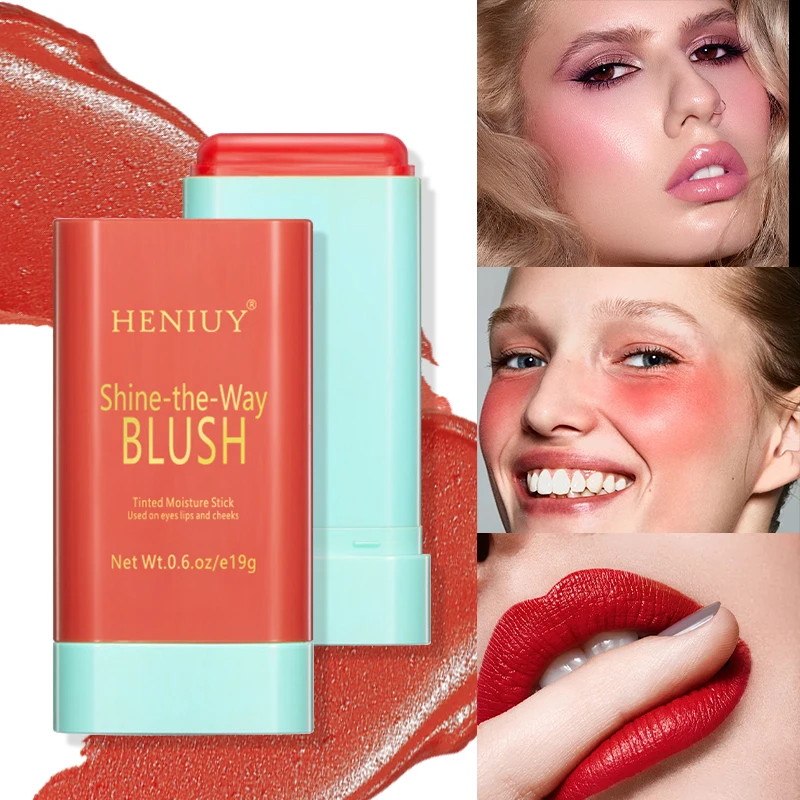 1pc Face Natural Matte Blush Balm Expanding Color Highlighter Fix Rouge Blush Stick